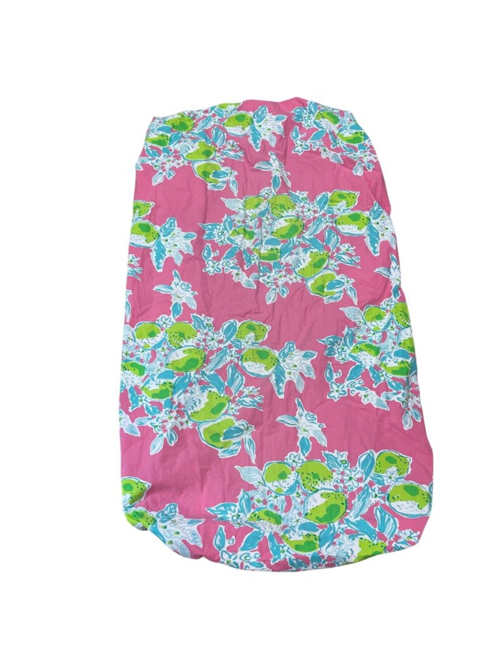 Lilly Pulitzer Pottery Barn Kids Organic Cotton Crib Fitted Sheet Pink Lemonade